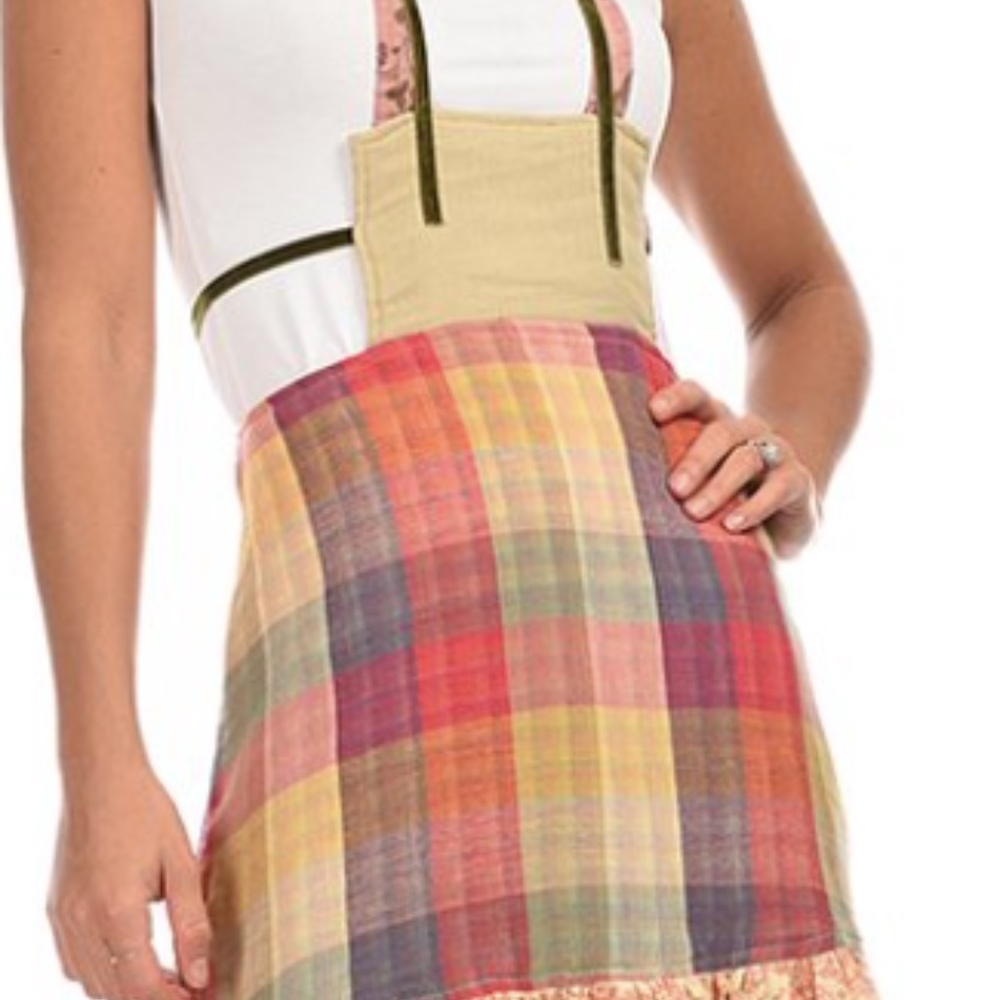Ian Mosh Layered skirt with bib